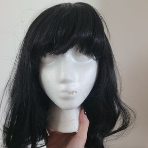 Spencer Gifts Hollywood Illusions Pageboy Black Bob Wig With Bangs